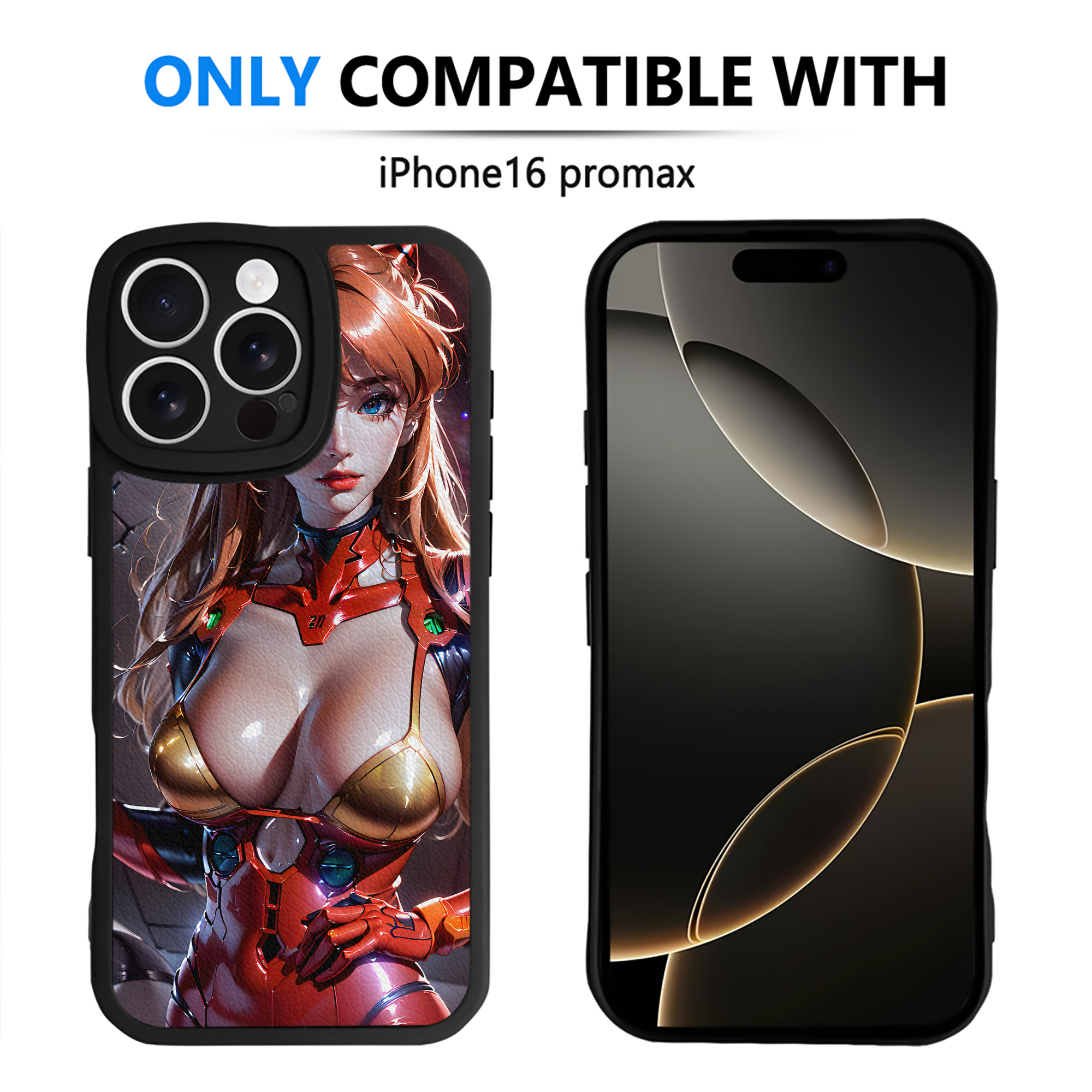 （画像用） EVA 新世紀エヴァンゲリオン 【iPhone 16シリーズ対応】シリコンスマホケース（レザー調） 材質：シリコン